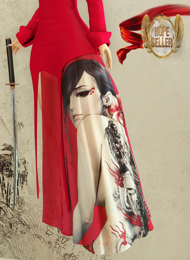 [HS] Geisha Gown Dress [Red]