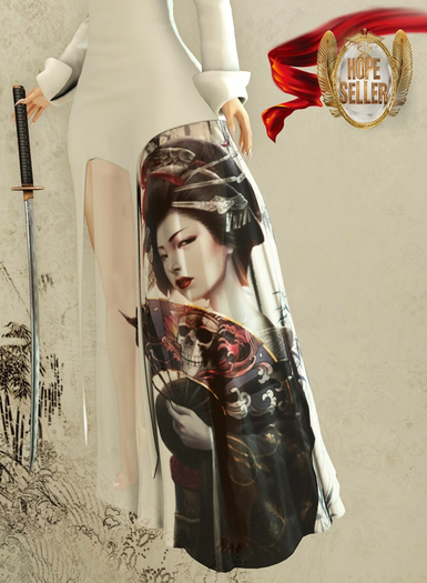 [HS] Geisha Gown Dress [White]