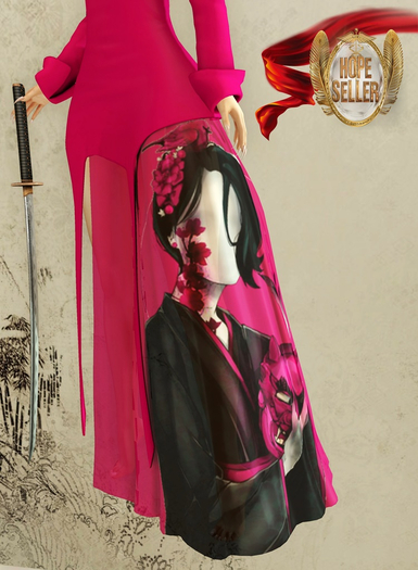 [HS] Geisha Gown Dress [Pink]