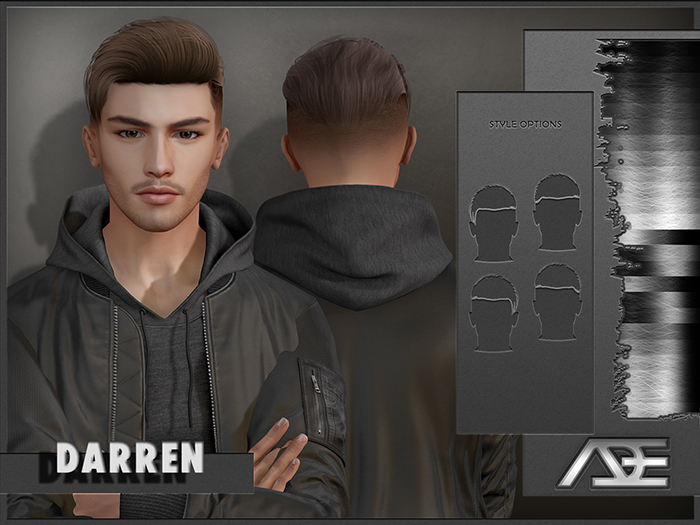 Ade - Darren Hairstyle (Greyscale)
