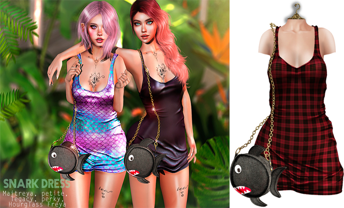 UNA. Snark Dress ScuareRed