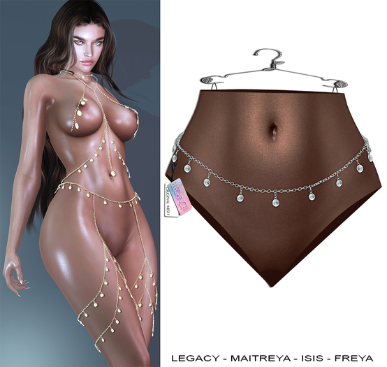 Elegance Boutique - Belt  - Silver - " Shey" -