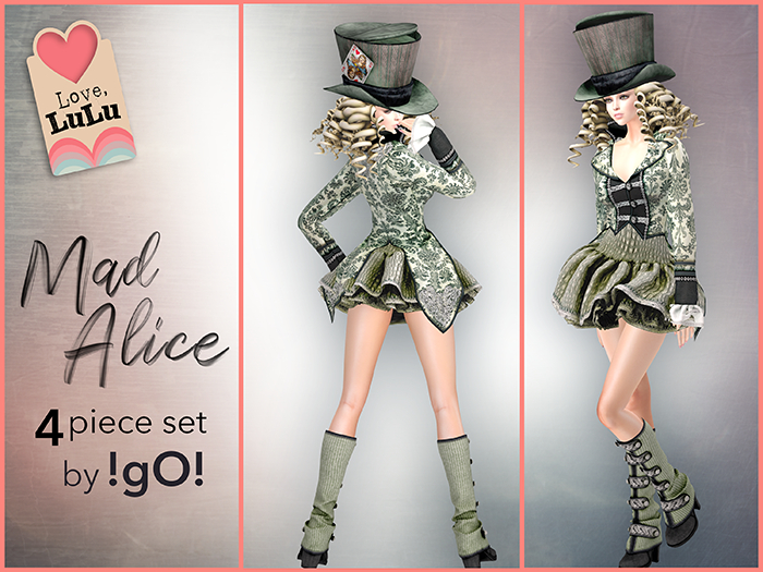 !gO! Mad Alice -Set 3 _4pc OUTFIT [B. Freya]