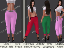 Cherry Pants-Michelle Pink-Grey