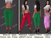 Cherry Pants-Michelle Green-Red