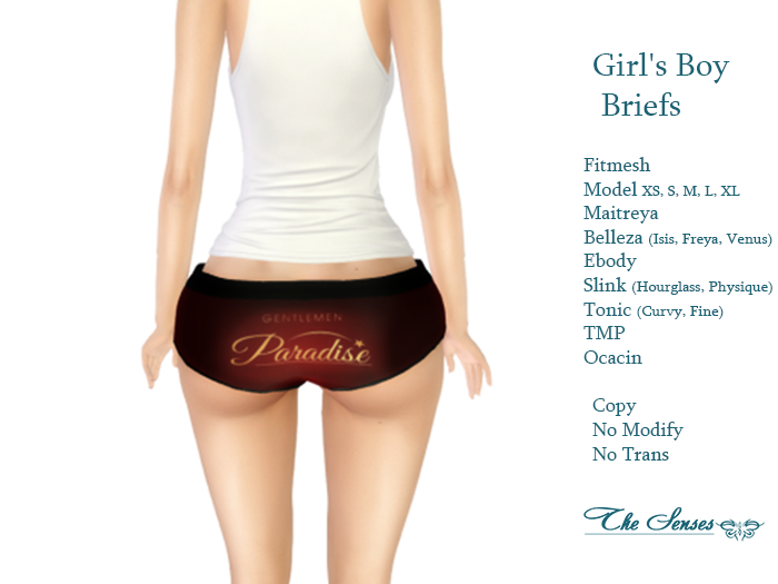 Box The Senses - Girl's Boy Briefs - gentleman2