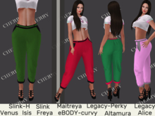 Cherry Pants-Michelle Green-Black