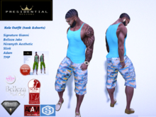 PD Kole Blue Tank & Shorts