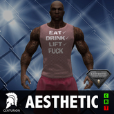 CENTURION AES VEST - EAT DRINK LIFT - RED WHITE CHECK