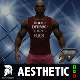 CENTURION AES VEST - EAT DRINK LIFT - RED BLACK CHECK