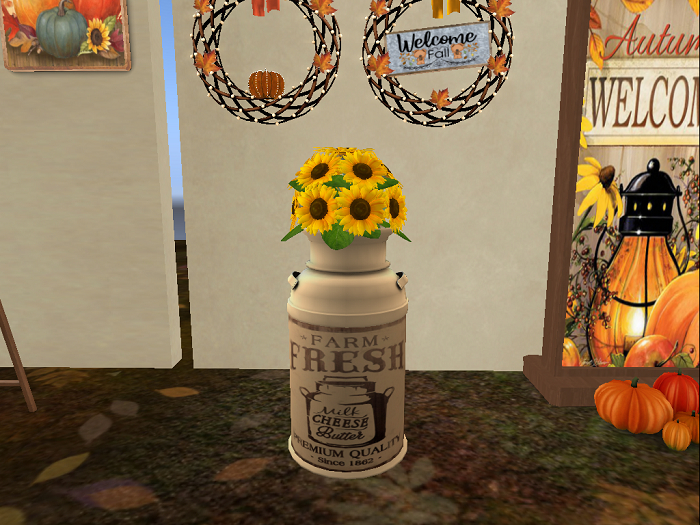 Milk Can FLower - Sunflowers