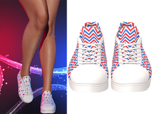 !PCP :: Becky Sneakers [Patriot Chevron]