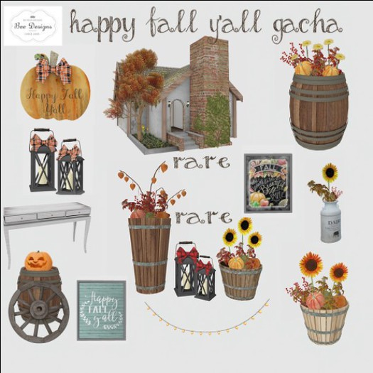 Bee Designs Happy Fall Y'all Gacha  Hanging Lights