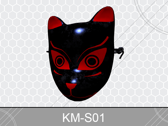 [Zero-One] ShinyBlackRed #KabukiMask