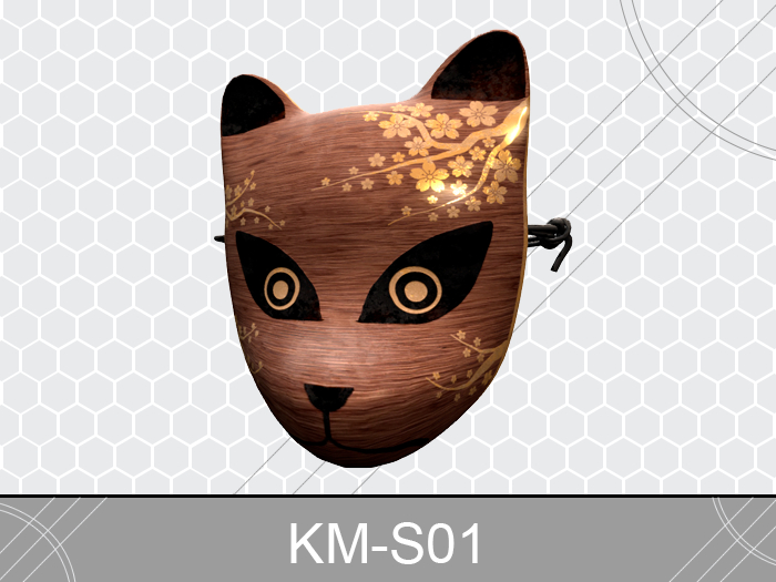 [Zero-One] GoldSakuraWood #KabukiMask