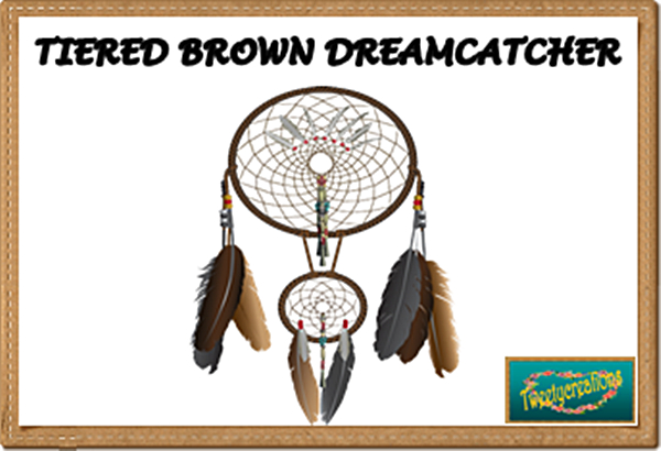 TIERED BROWN DREAMCATCHER