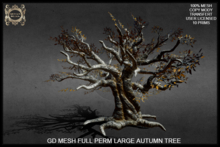 GD MESH FULL PERM LARGE AUTUMN TREE