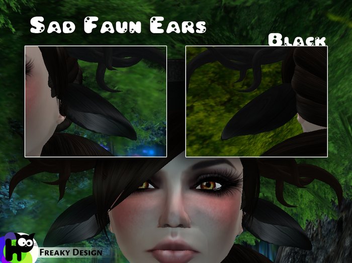 FreakyDesign - Sad Faun ears black