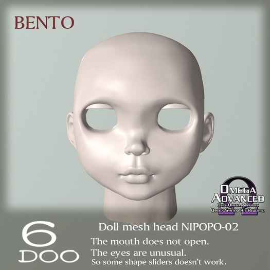 DEMO *6DOO* bento Doll mesh head NIPOPO-02