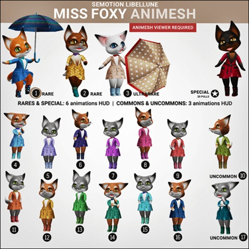 SEmotion Libellune Miss Foxy #2 RARE