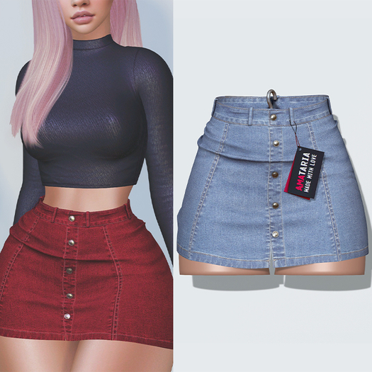 Amataria - Jeans Skirt "Karma" - sky