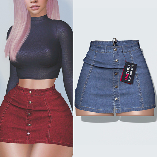 Amataria - Jeans Skirt "Karma" - blue