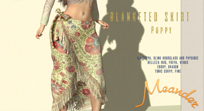 M/M Blanketed Skirt - Poppy