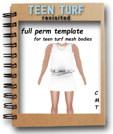 Teen Turf FULL PERM Ruffle Crop Shoulder Tank Skirt  Template