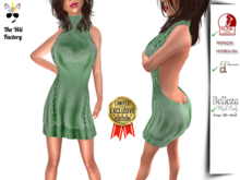 TWF Wool Dress Green