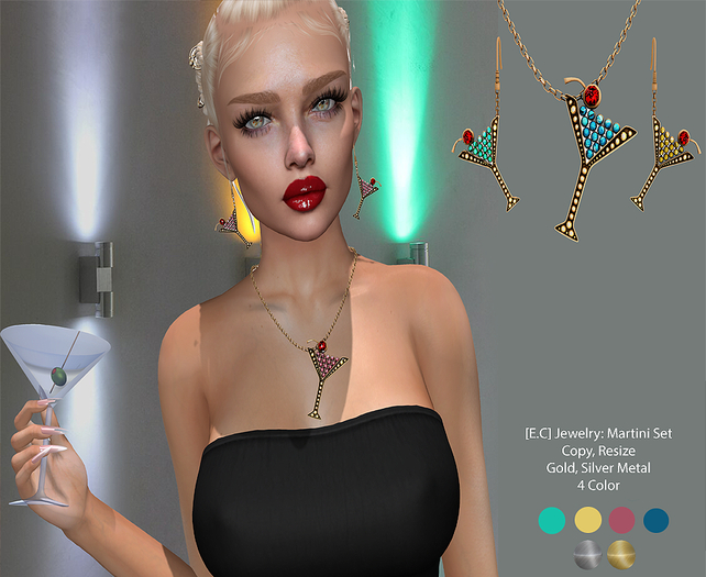 [E.C] Jewelry: Martini Set