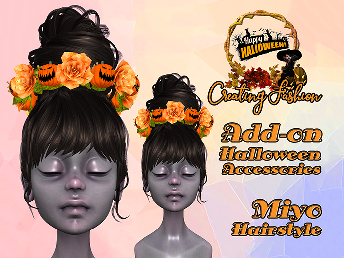 ::CF:: Miyo Hairstyle - add-on Halloween Accessories