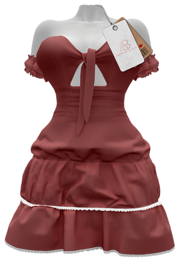 [AB] Paola Dress Cerise rouge