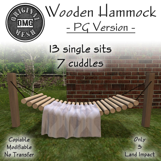 DMG WOODEN HAMMOCK PG (BOXED)
