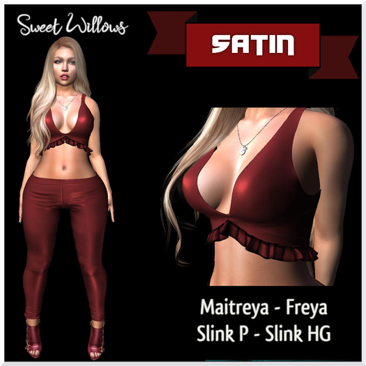 (SW) Satin Outfit Red (add)