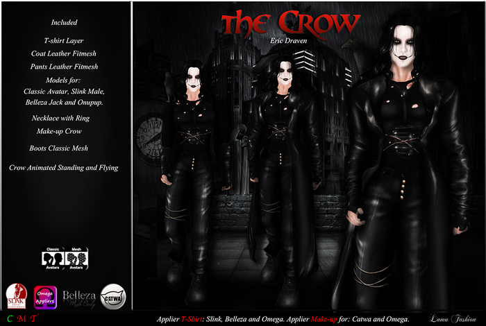 -Lamu Fashion-Outfit *The Crow* Eric Draven DEMO