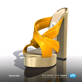 [Gos] Barbarella Mules - Saffron