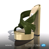 [Gos] Barbarella Mules - Chive