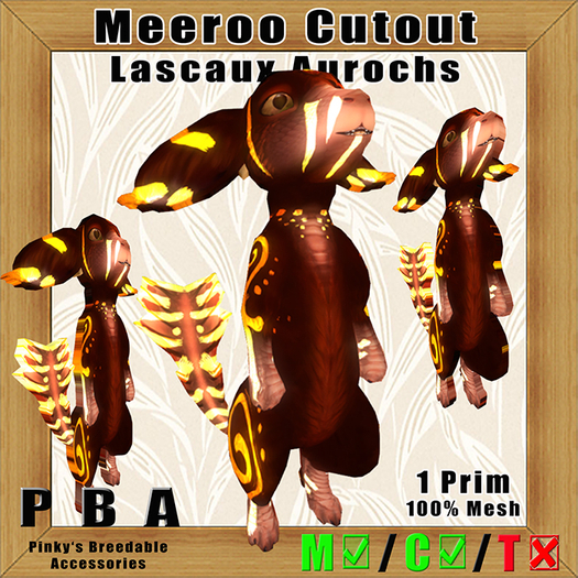 Meeroo Cutout Lascaux Aurochs