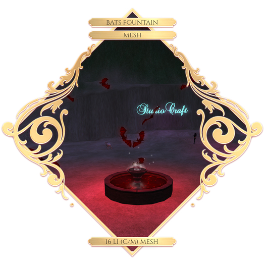 Studio Craft * Vampire Bat Fountain BOX