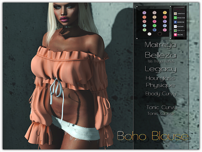 [TOXIC BISH] Boho Blouse @ HUD