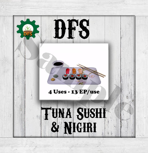 THF WHITE DFS Tuna Sushi %26 Nigiri