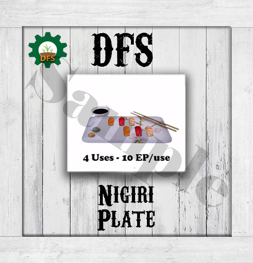 THF WHITE DFS Nigiri Plate