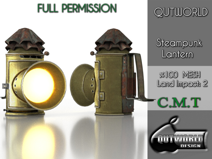.::QUTWORLD Steampunk Lantern::.FP