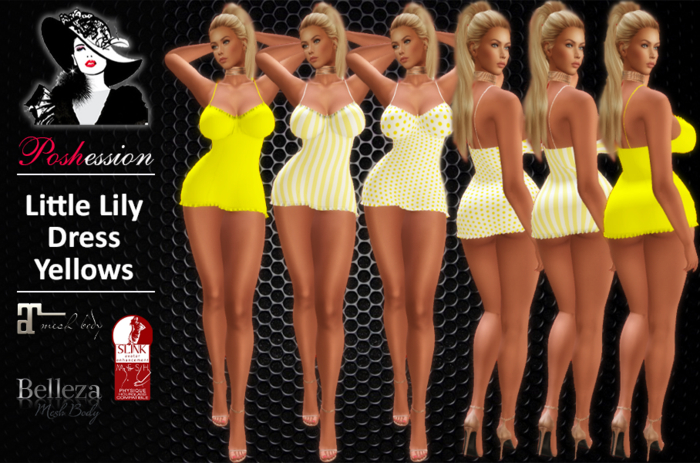 (POSHESSION) LITTLE LILY DRESS YELLOWS
