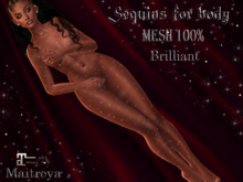 InStyl -mesh Sequins for body white Brilliant-Maitreya