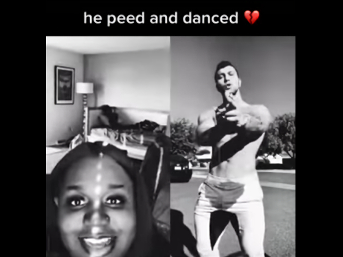 He peed and he danced!