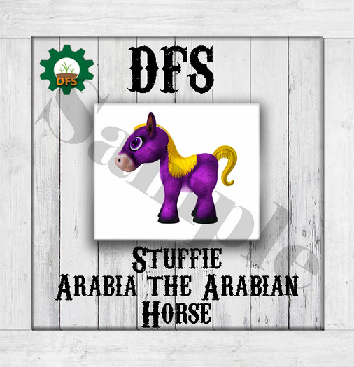 THF WHITE DFS Stuffie - Arabia the Arabian Horse