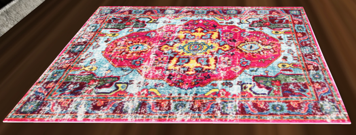 Vintage Medellion Area Rug (padded) AREA RUG