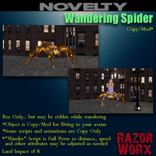 [RiCh] Wandering Spider (Ridable)