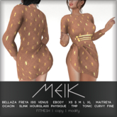 // MEIK \\ "INSECTS" BEETLE Hip Dress {BOX - Touch Me} Add/Rezz
